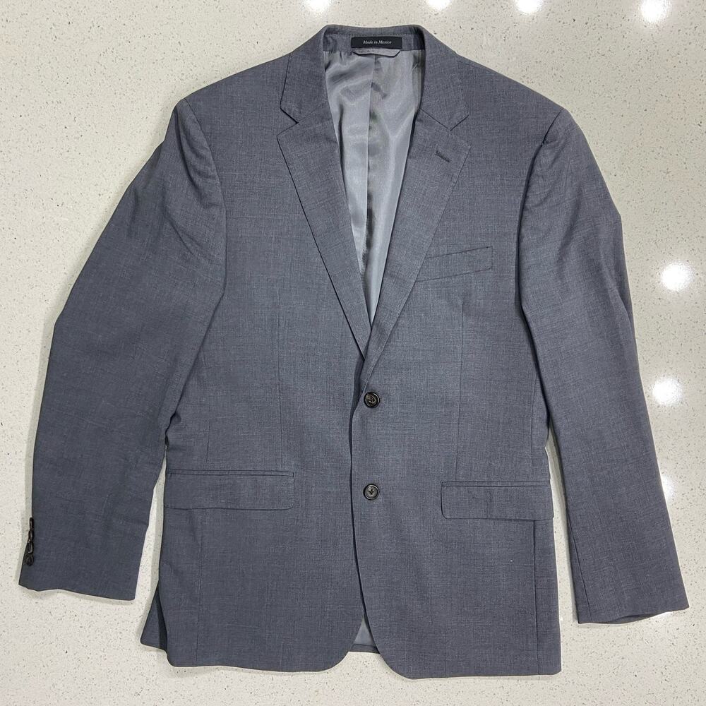 RALPH LAUREN Mens 40R Slim Fit 100% Wool Charcoal Full Suit Jacket & Pants